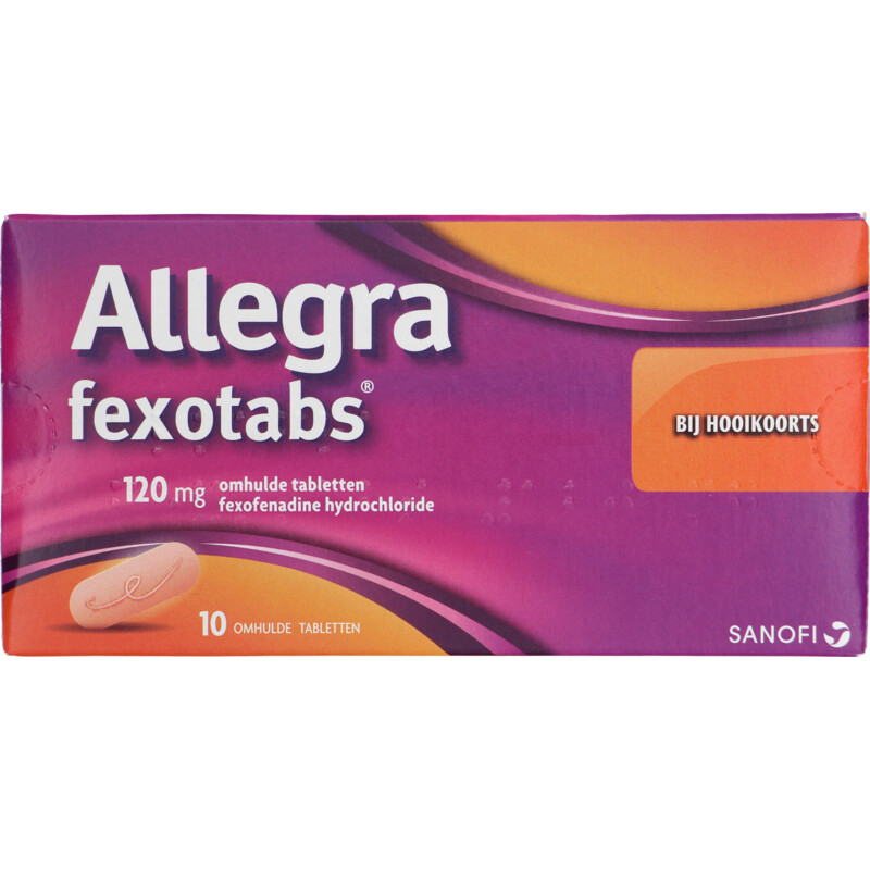 Een afbeelding van Allegra Fexotabs 120mg omhulde tabletten