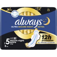 Een afbeelding van Always Ultra secure night extra maandverband