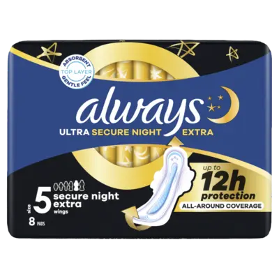 pdp-image-Always Ultra secure night extra maandverband