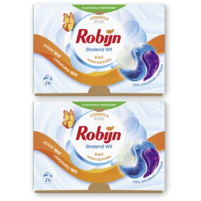 pdp-image-Robijn Stralend wit 3-in-1 wascapsules 2-pack