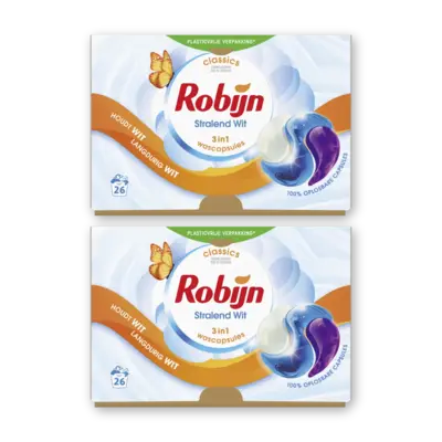 pdp-image-Robijn Stralend wit 3-in-1 wascapsules 2-pack