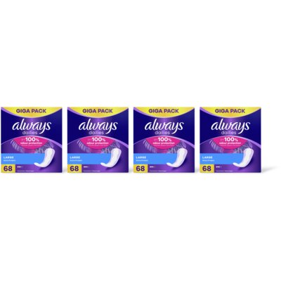 pdp-image-Always Dailies large inlegkruisjes gigapack 4pk