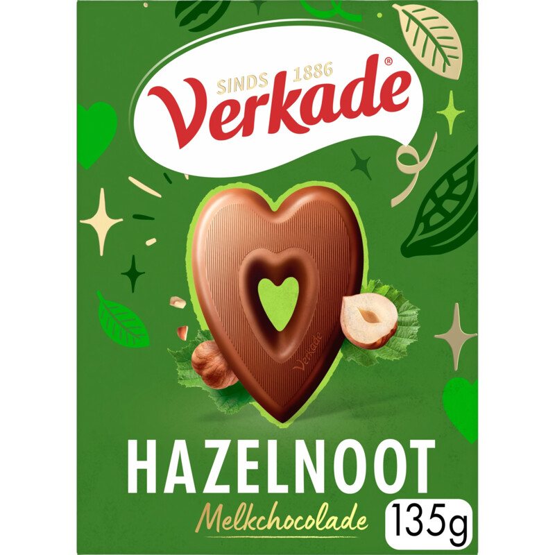 Een afbeelding van Verkade Hart hazelnoot melk