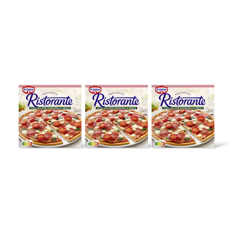 Dr. Oetker Ristorante salami mozzarella pest 3-pack