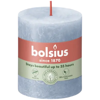 pdp-image-Bolsius Rustiek stompkaars sky blue 8cm