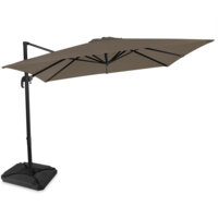 Een afbeelding van Vonroc Parasol Pisogne combi taupe 300x300cm