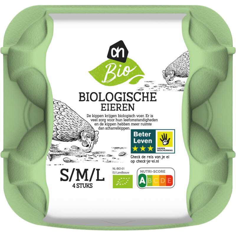Een afbeelding van AH Biologisch Eieren S M L