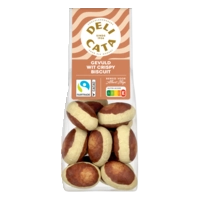 Delicata Paaseitjes gevuld wit crispy biscuit