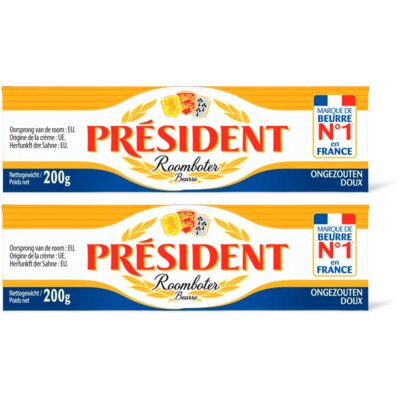 pdp-image-Président Roomboter ongezouten 2-pack