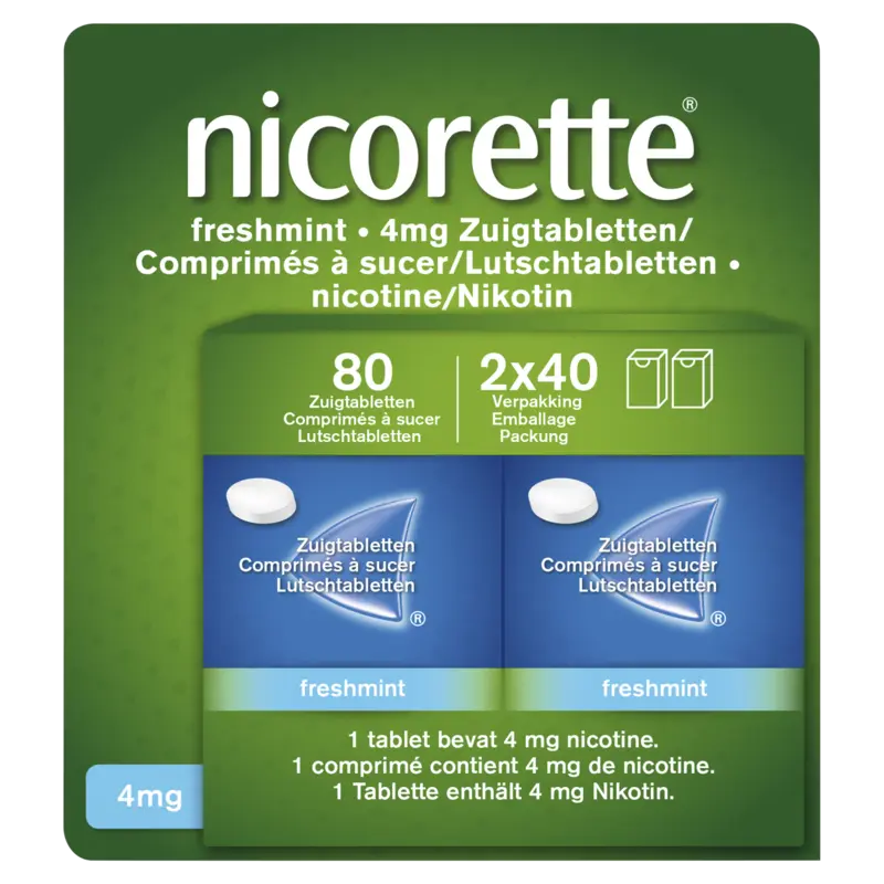 Nicorette Nicotine freshmint zuigtabletten 4mg