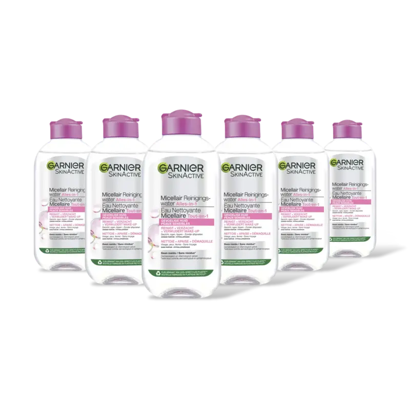 Garnier Gevoelige huid micellair rngngswater 6pk