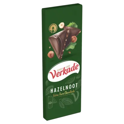 pdp-image-Verkade Hazelnoot extra pure chocoladereep