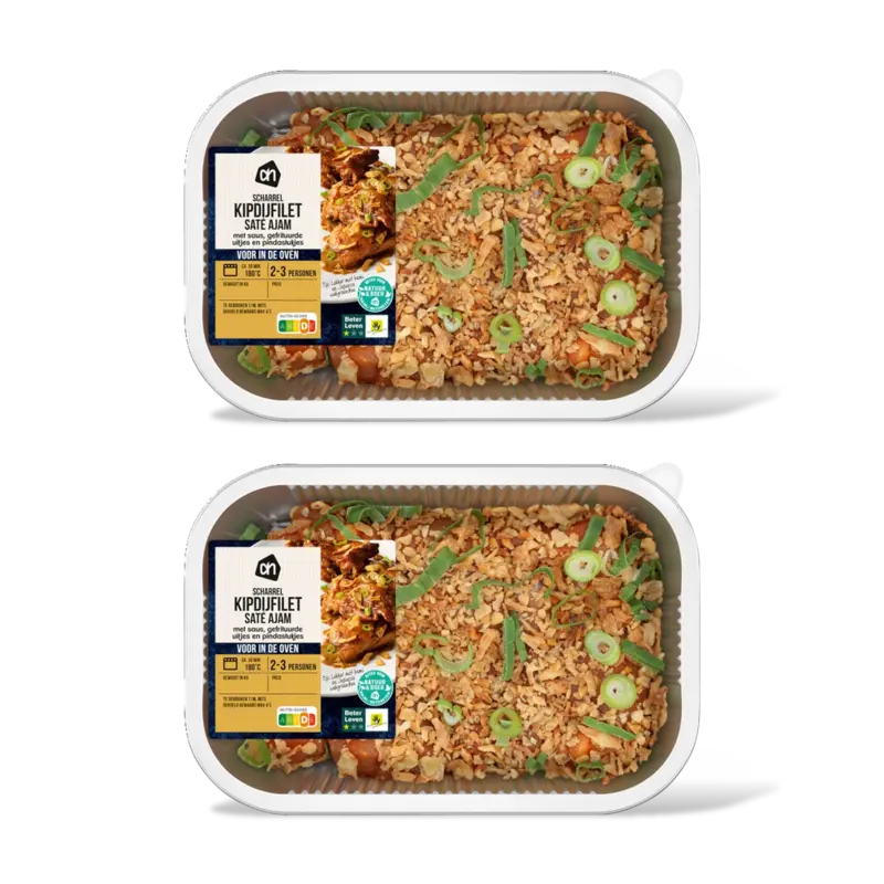 AH Ovenschotel scharrel kip sate ajam 2-pck