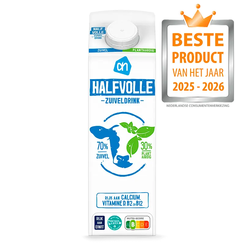Halfvolle zuiveldrink