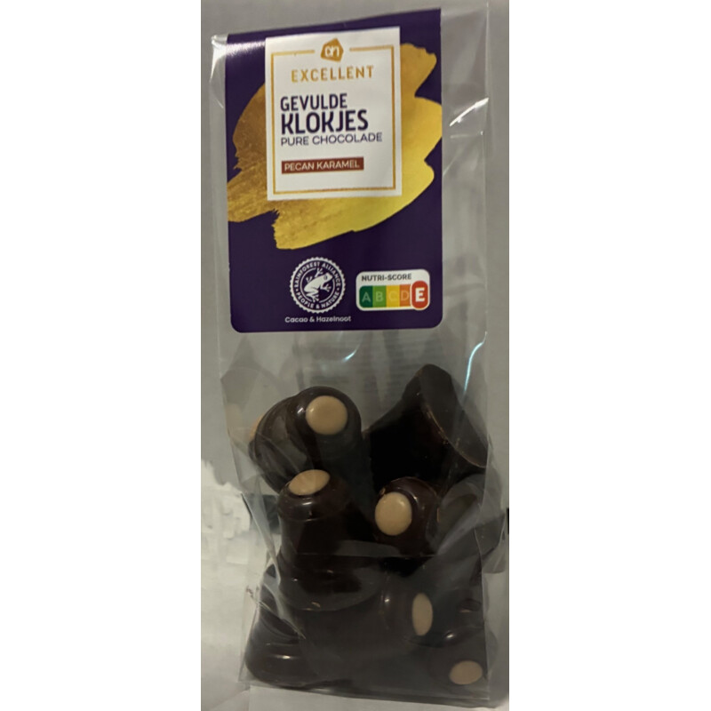 Een afbeelding van AH Excellent Gevulde klokjes pecan karamel