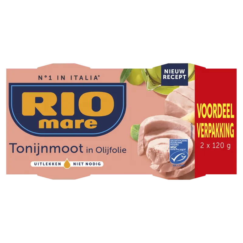 Rio Mare Tonijnmoot in olijfolie 2-pack
