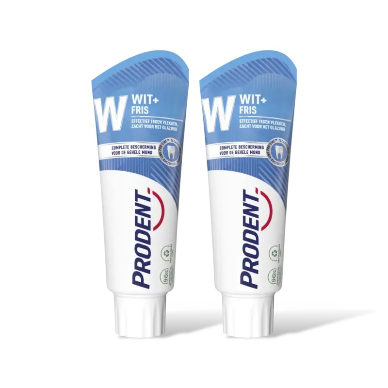 Prodent Tandpasta wit + fris 2-pack