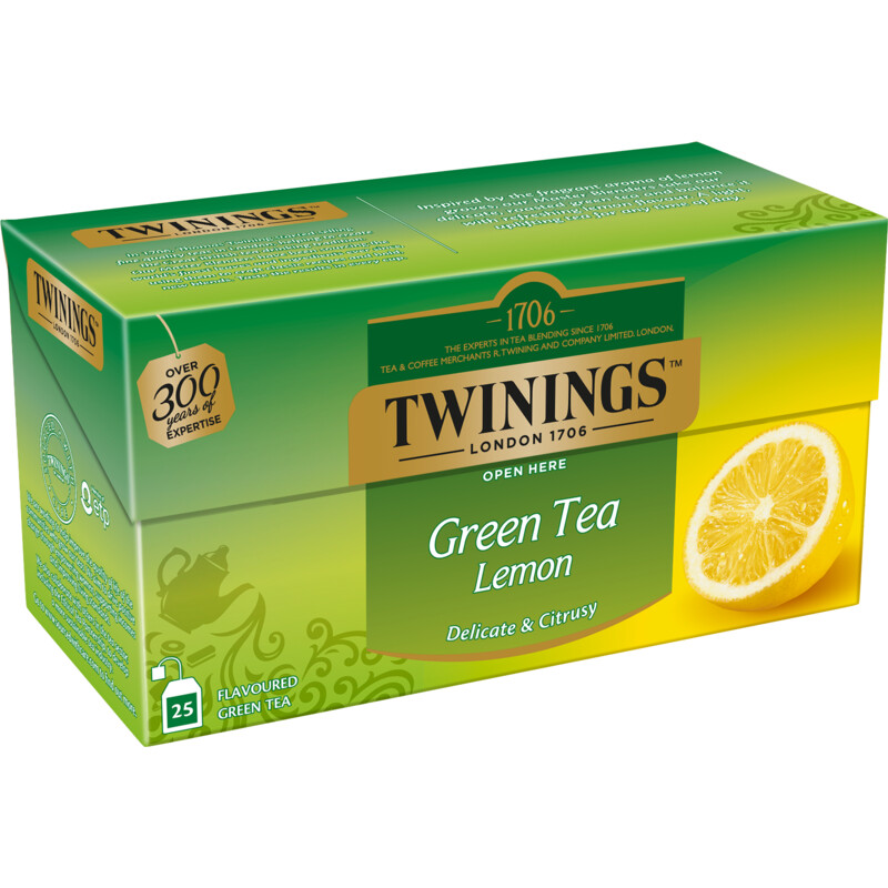 Een afbeelding van Twinings Green tea lemon