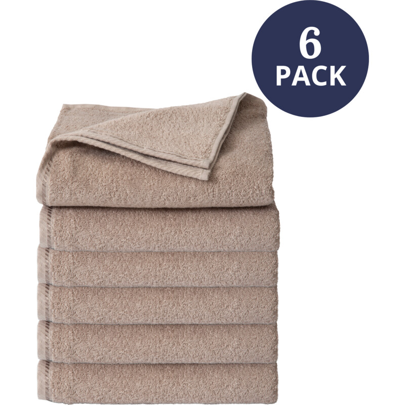 Een afbeelding van Ten Cate 3x 2-pack handdoeken 50 x 100cm taupe