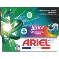 Een afbeelding van Ariel 4in1 pods+ unstoppables wasmiddelcapsule