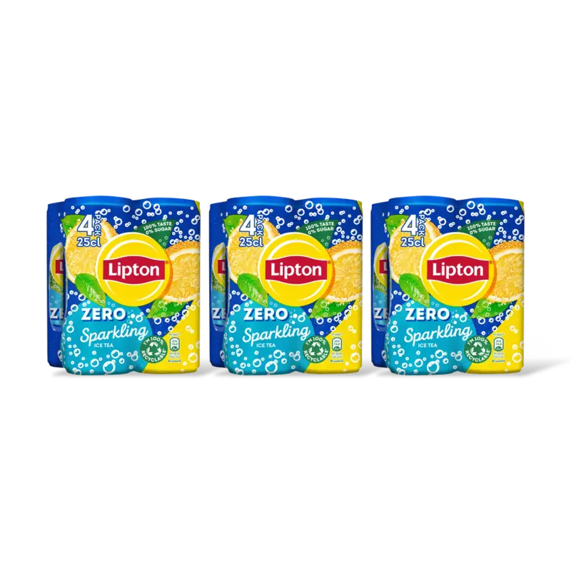Lipton Ice tea sparkling zero sugar 12-pack