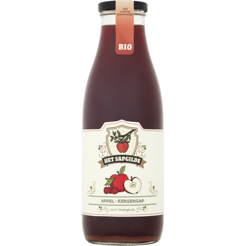 Een afbeelding van Het sapgilde Appel - kersensap bio
