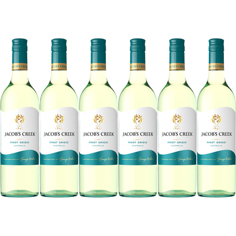 Een afbeelding van Jacob's Creek Classic pinot grigio 6 flessen