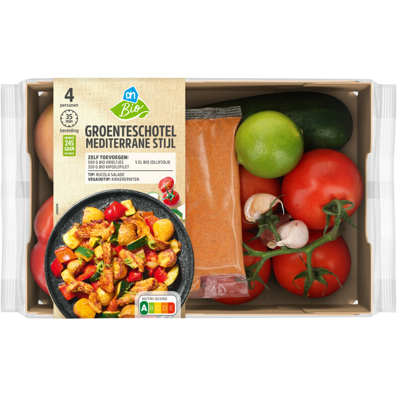 AH Biologisch Groenteschotel Mediterrane verspakket