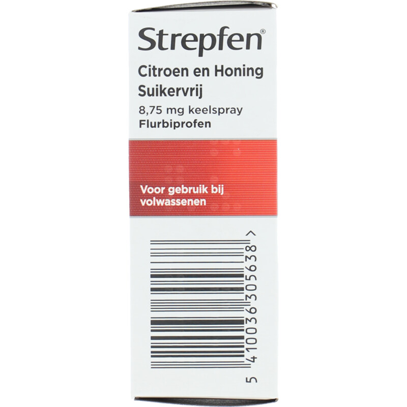 Een afbeelding van Strepfen Keelspray citroen & honing