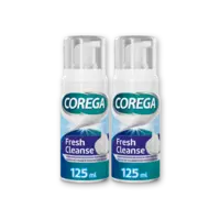 Corega Fresh cleanse mousse 2-pack