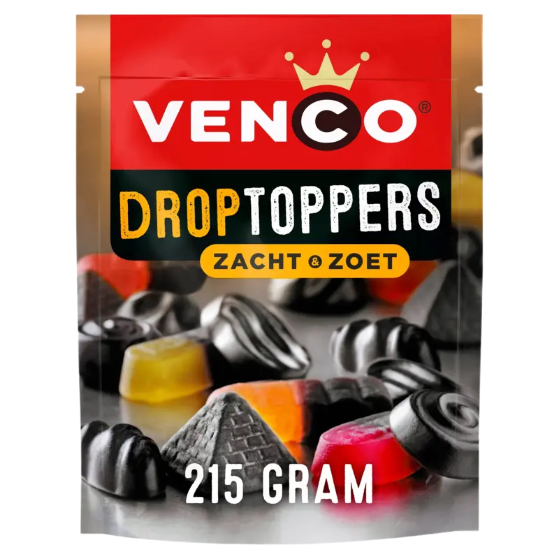 Venco Droptoppers zacht-zoet