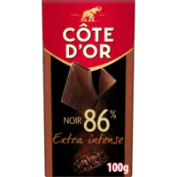 Côte d'Or Chocolade reep extra intense puur 86%