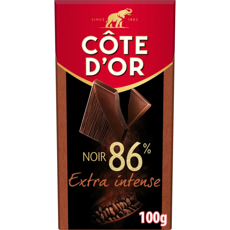 Côte d'Or Chocolade reep extra intense puur 86%