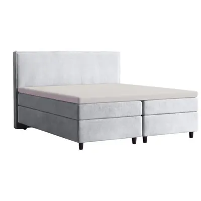 pdp-image-HappyBed Boxspring set 200x200 silver grey