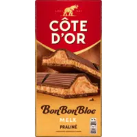 Côte d'Or BonBonBloc chocoladereep praliné melk