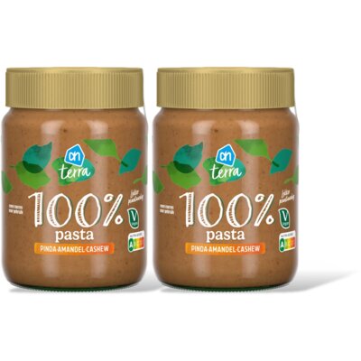 AH Terra Plantaardig 100% pinda/amandl/cashew 2pk