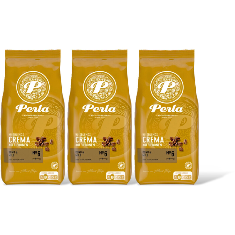 Perla Huisblends Crema koffiebonen 3-pack