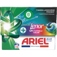 Een afbeelding van Ariel 4in1 pods+ unstoppables wasmiddelcapsule