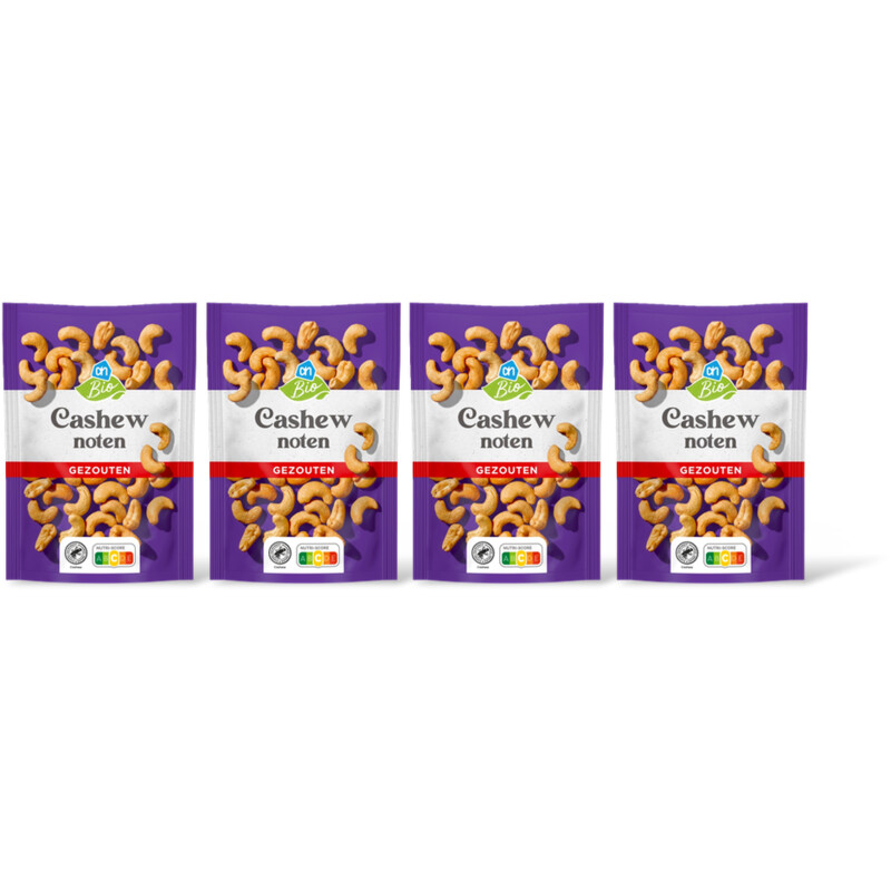 AH Biologisch Ongebrande cashewnoten 4-pack