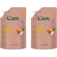 Een afbeelding van Care Argan oil shampoo refill 2-pack
