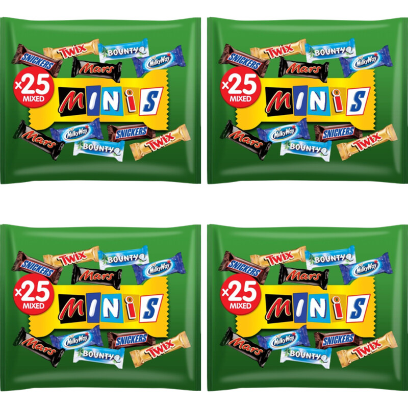 Een afbeelding van Mars Minimix repen uitdeelzak 4-pack