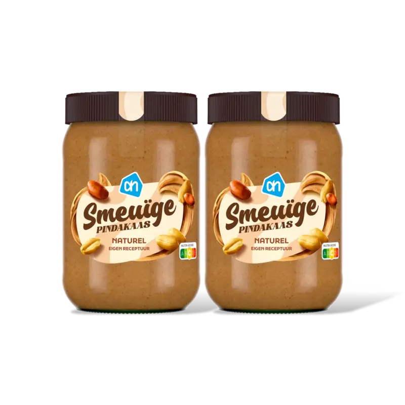 AH Smeuige pindakaas 2-pack