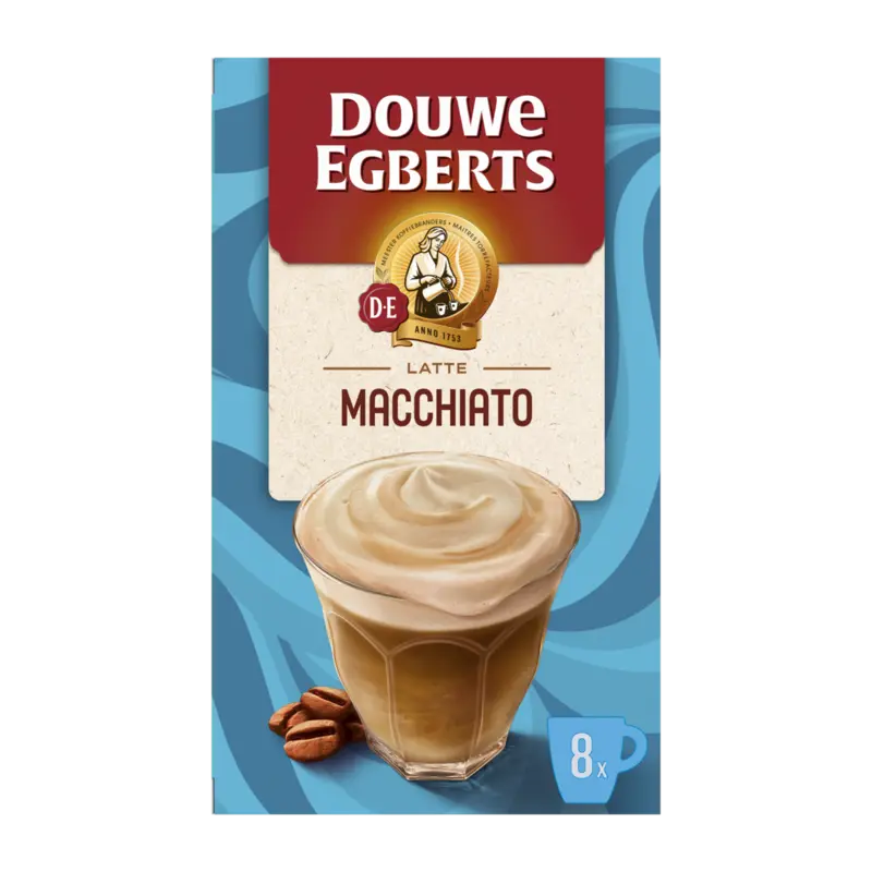 Verwenkoffie latte macchiato oploskoffie