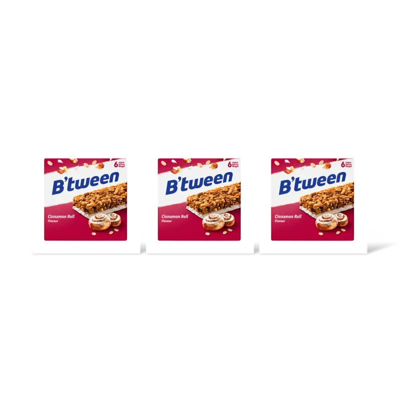 Hero B'tween mueslireep cinnamon roll 3-pack