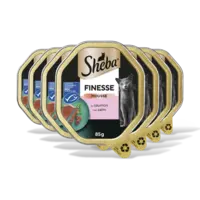 Sheba Finesse mousse-zachte pate zalm 7-pack