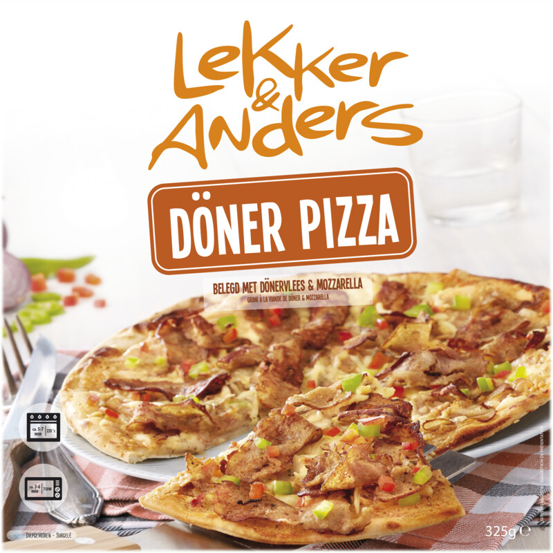 Een afbeelding van Lekker & Anders Doner pizza