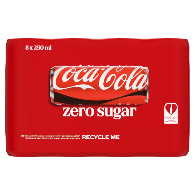 Coca-Cola Zero sugar 8-pack bel