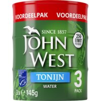 Een afbeelding van John West Tonijn in water 3-pack