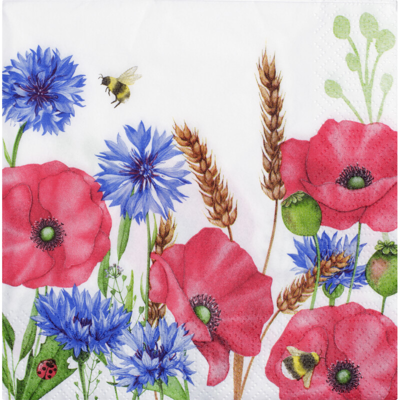 AH Servet klaproos 33x33cm