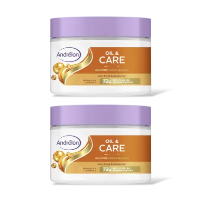 pdp-image-Andrélon Oil & care voedend crème masker 2-pack